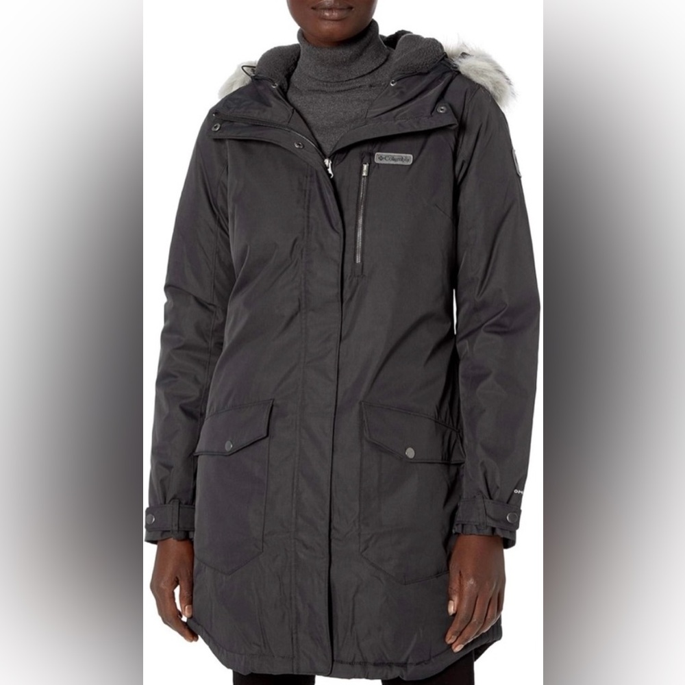 Columbia Charcoal Hooded Omni-Heat Jacket Sz.L